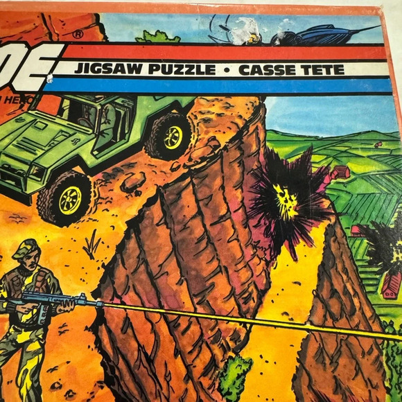 Vintage GI Joe 1982 Hasbro 200 Piece Jigsaw Puzzle 1610-2 Complete Collectible - Picture 2 of 12